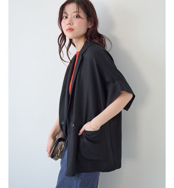  「タンブラーハーフスリーブテーラードジャケット」|その他|