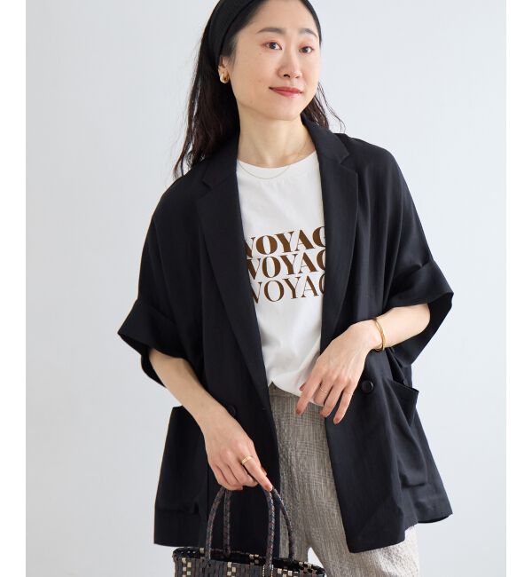  「タンブラーハーフスリーブテーラードジャケット」|その他|