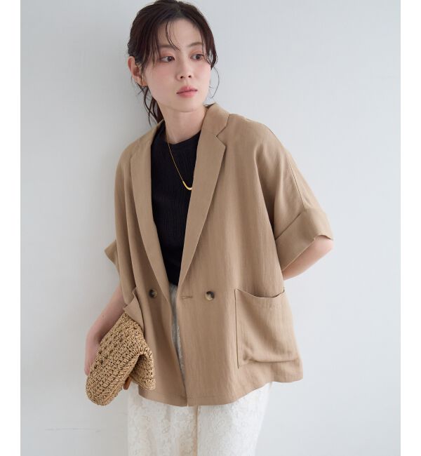  「タンブラーハーフスリーブテーラードジャケット」|その他|