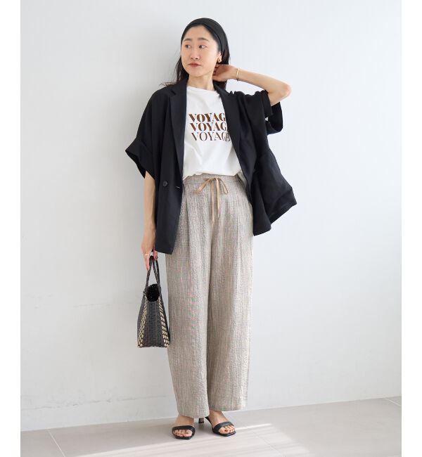  「タンブラーハーフスリーブテーラードジャケット」|その他|