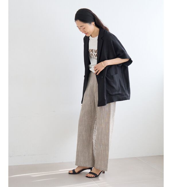  「タンブラーハーフスリーブテーラードジャケット」|その他|