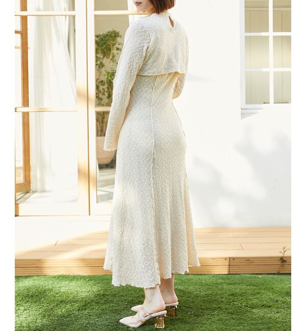 MAJESTICLEGON「ストレッチレースオープンワンピ」|ワンピース|