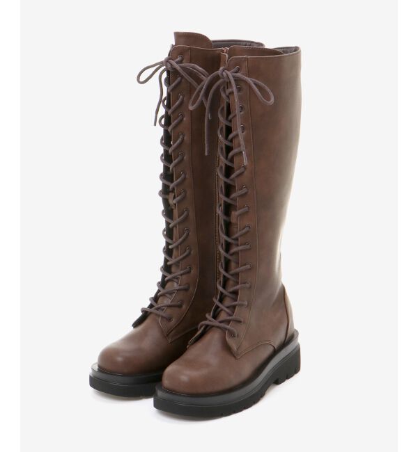 MAJESTICLEGON「レースアップロングブーツ」|ロングブーツ|