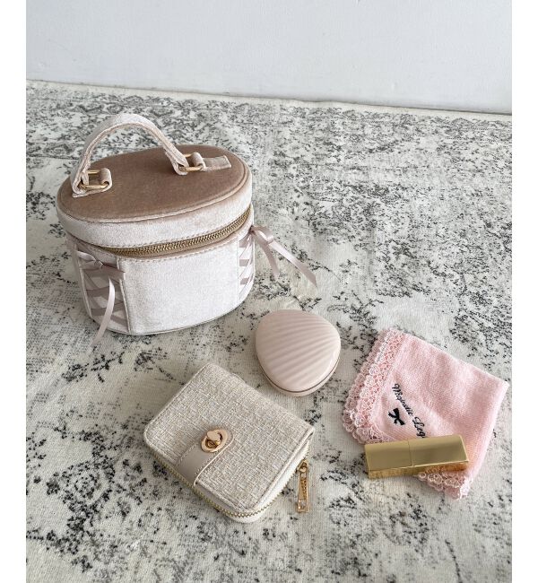 MAJESTICLEGON「レースアップベロアバニティバッグ」|ショルダー・メッセンジャー|