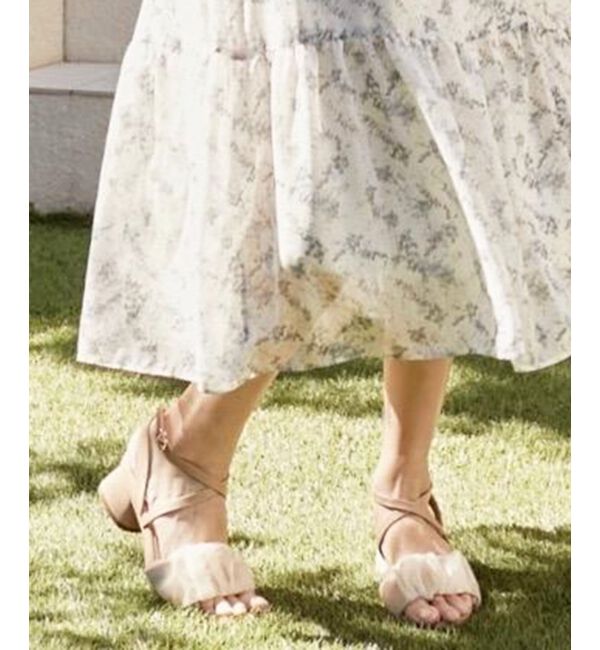  「シアーギャザーサンダル」|サンダル|