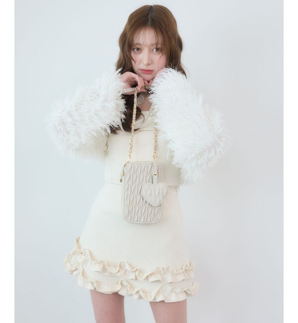  「フリルヘムキラキラスカパン」|スカート|アイボリー