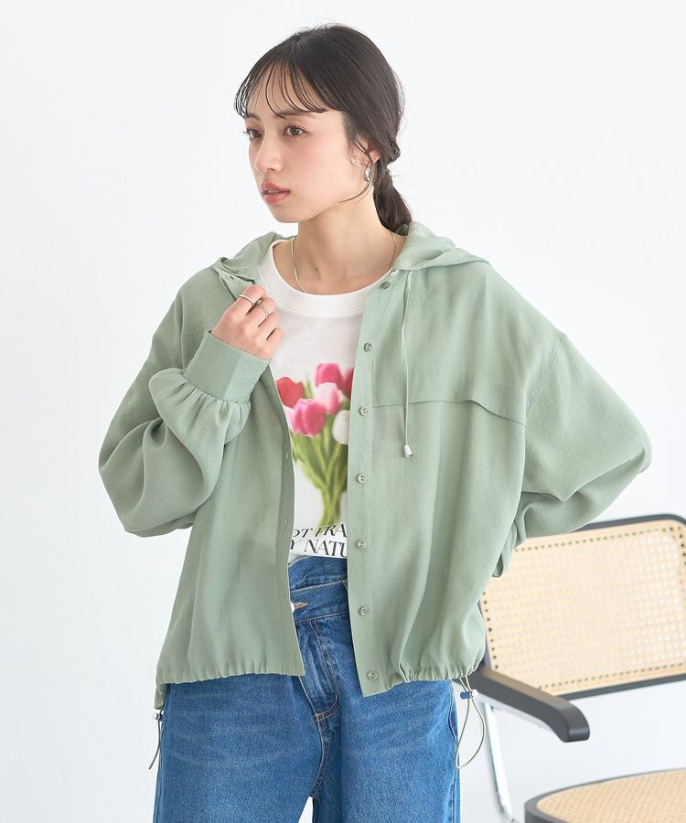 earth music&ecology「シアーシャツブルゾン」|ブルゾン・スタジャン|