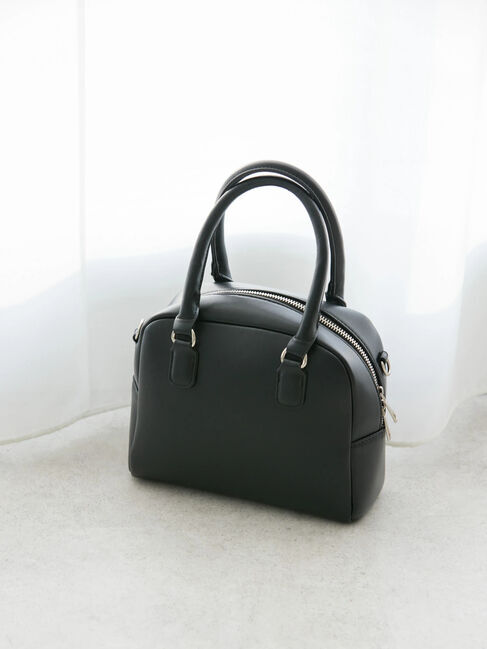  「2wayボストンミニバッグ」|ハンドバッグ|ブラック