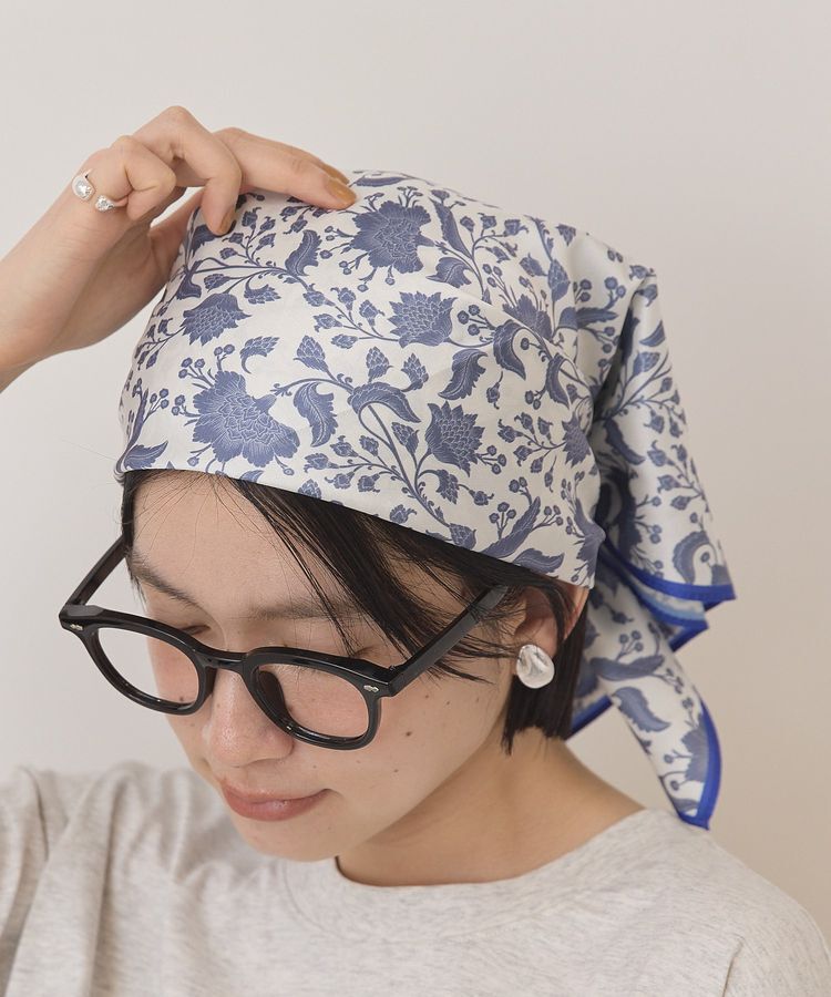 AMERICAN HOLIC「【UVカット・接触冷感】ボタニカル柄スカーフ」|バンダナ・スカーフ|