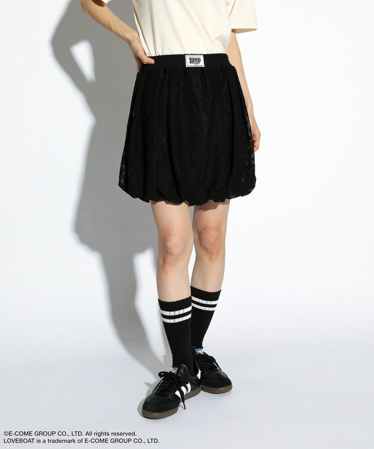 Green Parks「■LOVEBOAT フラワーメッシュバルーンスカート」|スカート|