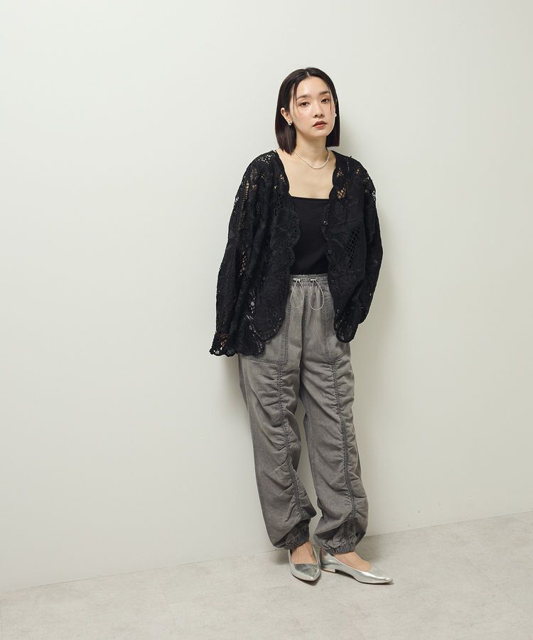 Green Parks「・ELENCARE DUE レーシーカーディガン」|カーディガン|