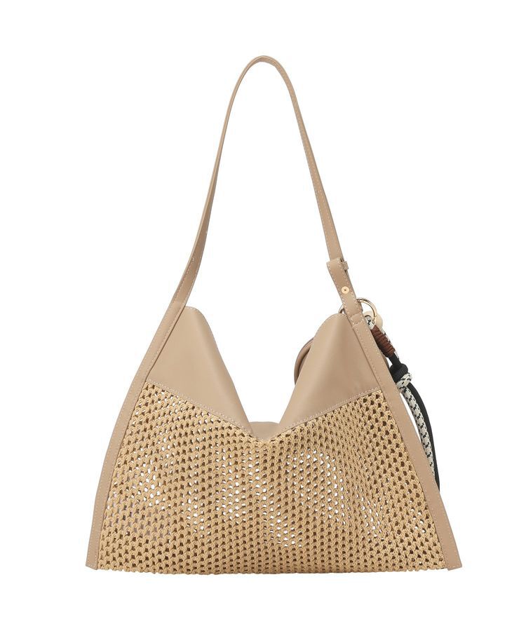 Green Parks「【2SET】ポーチチャーム付き雑材トートバッグ」|トートバッグ|