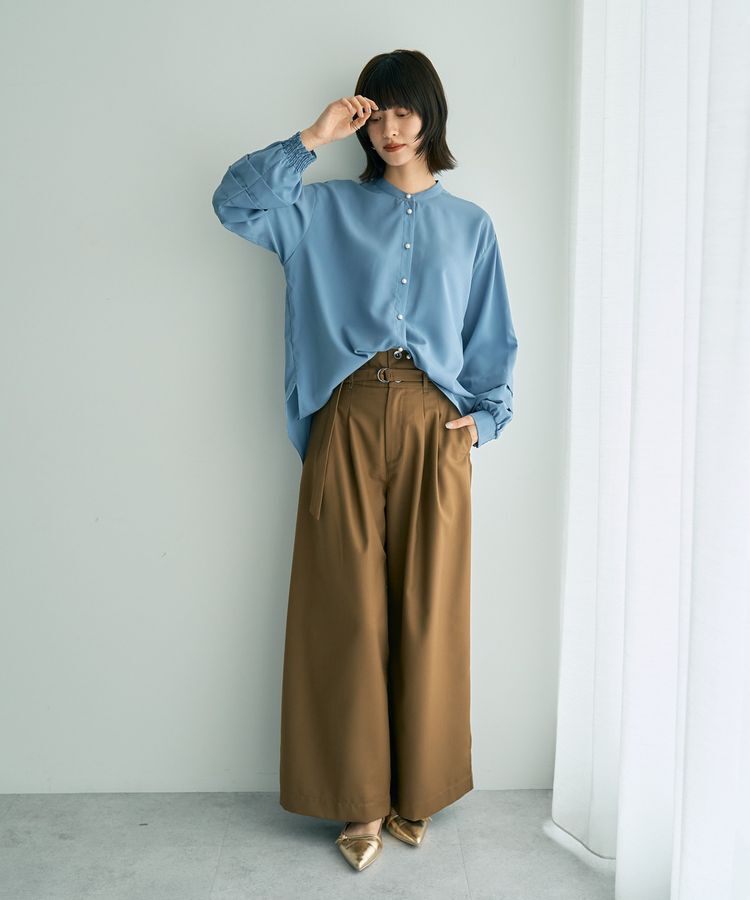 YECCA VECCA「ベルト付き2wayタックワイドパンツ」|その他|