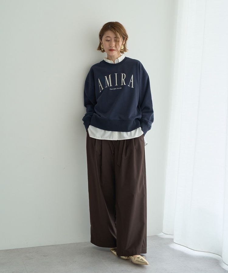 YECCA VECCA「ベルト付き2wayタックワイドパンツ」|その他|