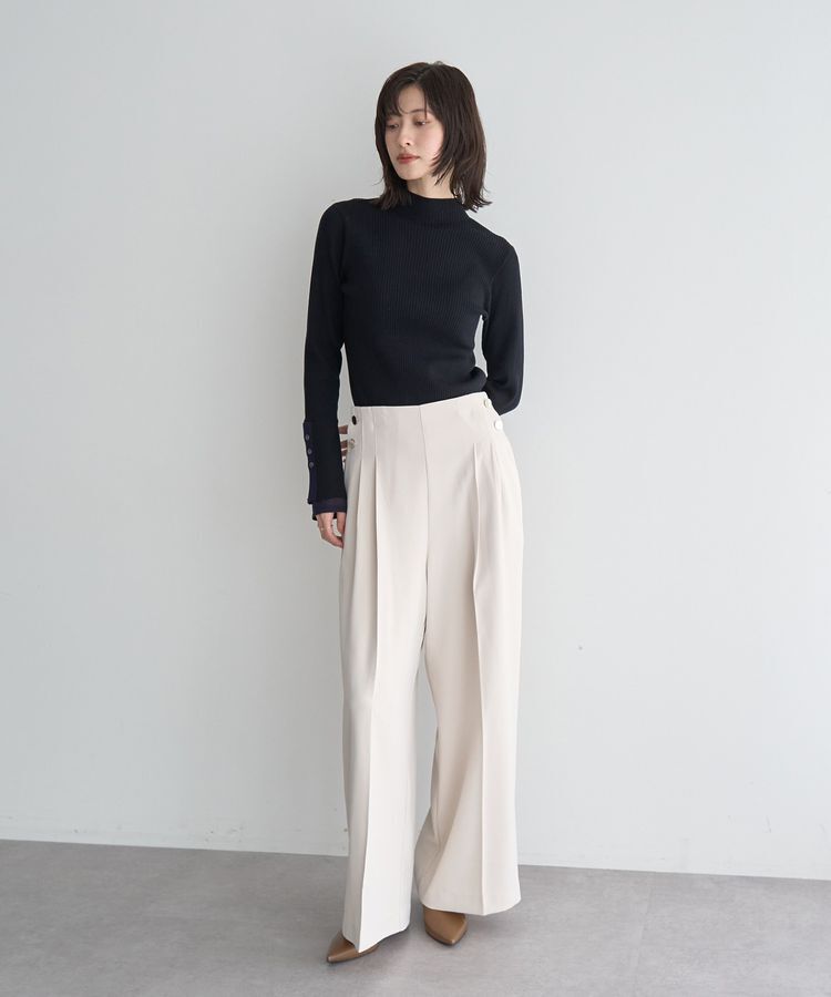 YECCA VECCA「金釦ワイドパンツ」|その他|