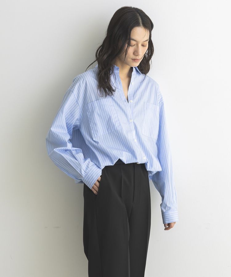 GARAGE OF GOOD CLOTHING「裾ドロストロングスリーブスクエアシャツ」|シャツ・ブラウス|