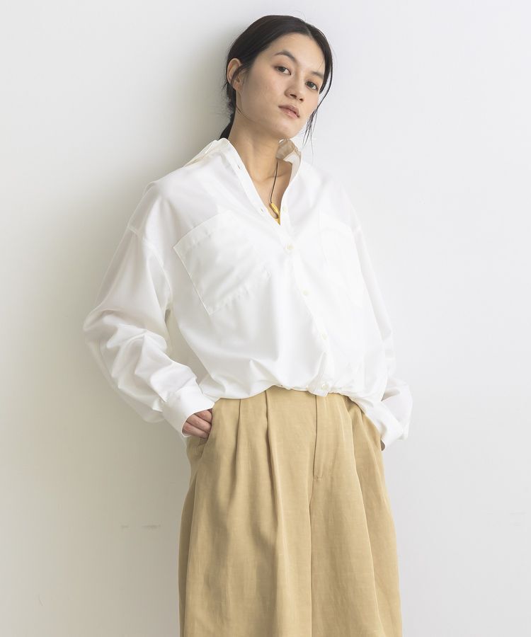 GARAGE OF GOOD CLOTHING「裾ドロストロングスリーブスクエアシャツ」|シャツ・ブラウス|