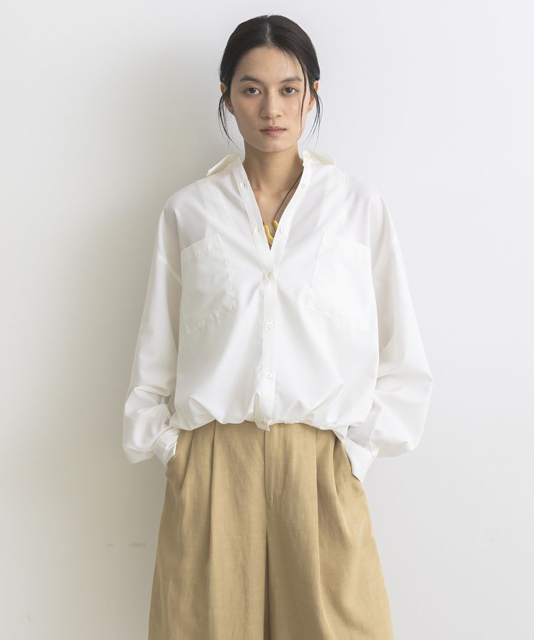 GARAGE OF GOOD CLOTHING「裾ドロストロングスリーブスクエアシャツ」|シャツ・ブラウス|