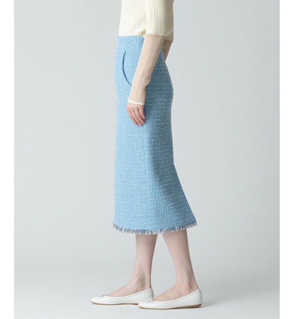 allureville「【セットアップ対応商品】ジオリカラメツイードハイウエストタイトスカート」|タイト|