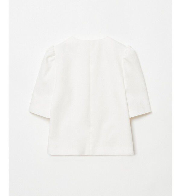 LOULOU WILLOUGHBY「【LOULOU WILLOUGHBY】ブライトリネン半袖ジャケット」|テーラードジャケット|