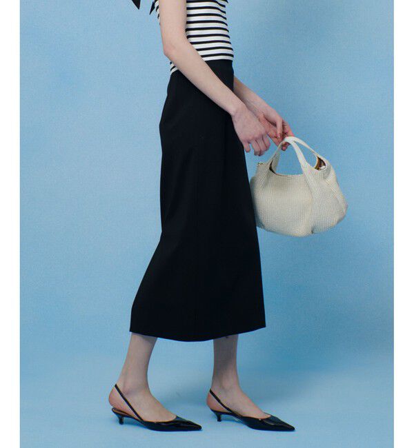 LOULOU WILLOUGHBY「【LOULOU WILLOUGHBY】カメリアポンチタイトスカート」|タイト|