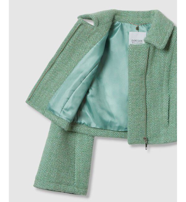 LOULOU WILLOUGHBY「【LOULOU WILLOUGHBY】BONOTTOステンカラージャケット」|ブルゾン・スタジャン|