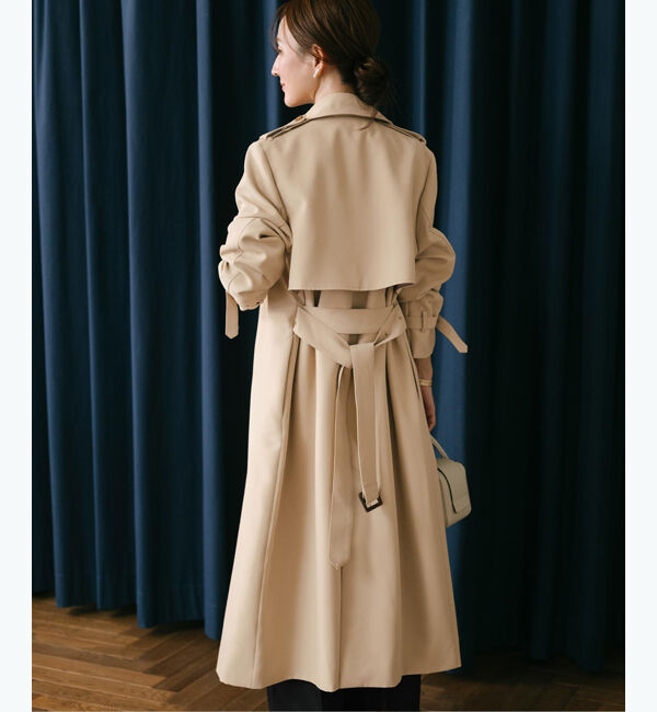 ur's「【星玲奈さんコラボアイテム】ダブルトレンチコート」|トレンチコート|