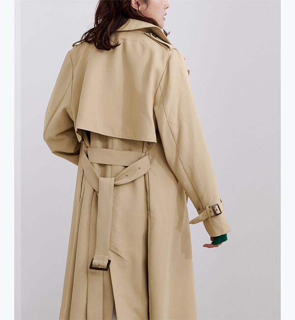 ur's「【星玲奈さんコラボアイテム】ダブルトレンチコート」|トレンチコート|