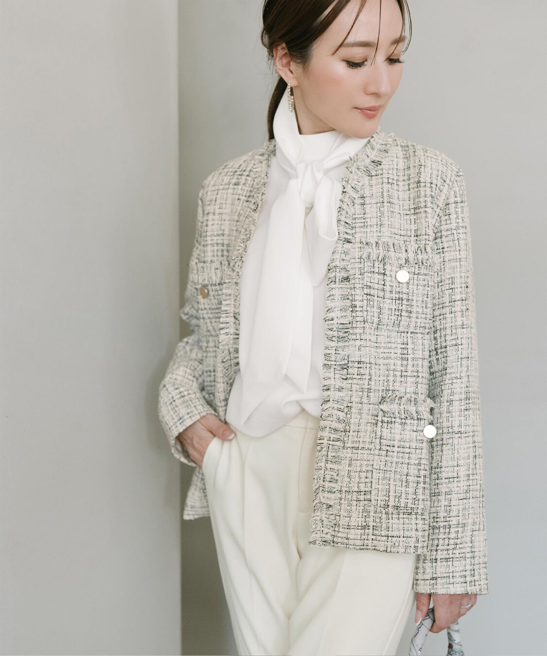 ur's「【星玲奈さんコラボアイテム】2wayボリュームスリーブボウタイブラウス」|シャツ・ブラウス|