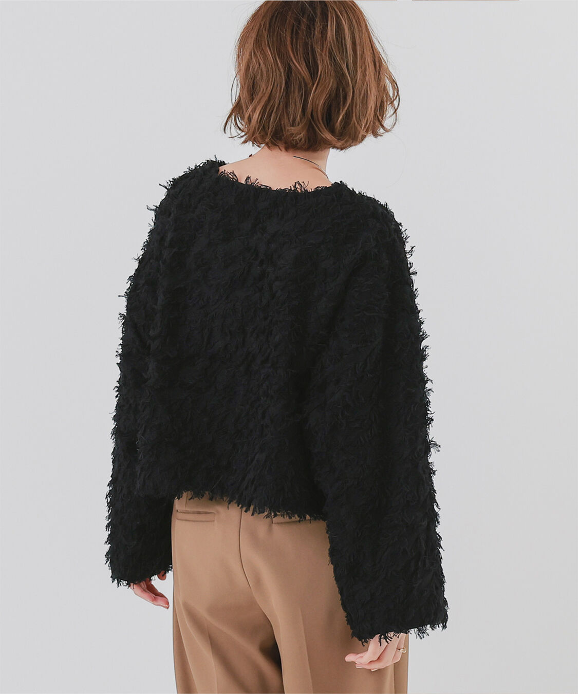 ur's「フリンジクロップドニット」|ニット・セーター|