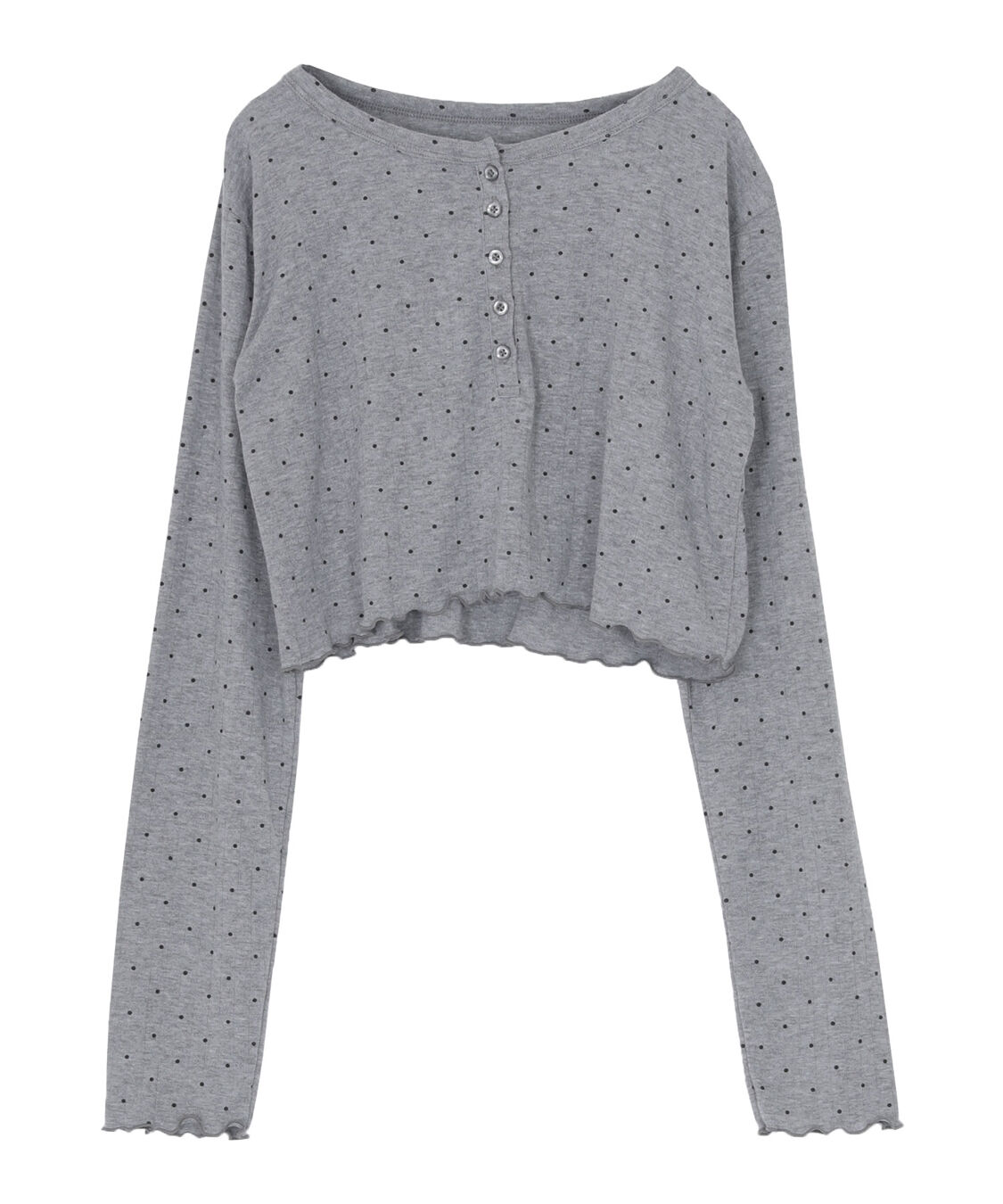 titivate「コンパクトヘンリーネックロングスリーブトップス」|Tシャツ・カットソー|