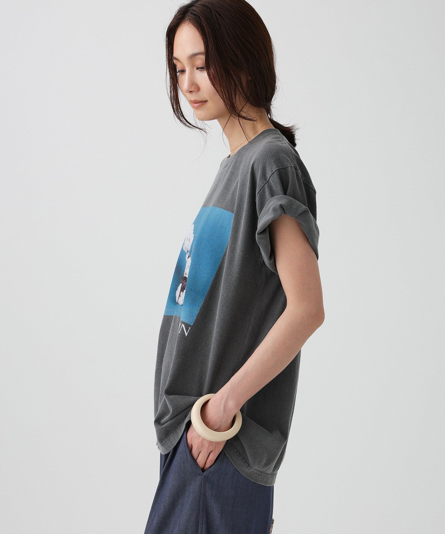  「【J.J. Mercer&times;VEIN&times;BABYLONE】FLOWER PHOTO T」|Tシャツ・カットソー|