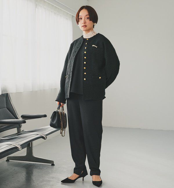  「アソートツィードノーカラージャケット」|テーラードジャケット|