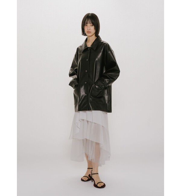 MIDIUMISOLID「MIDIUMISOLID for Ladies アシンメトリーティアードスカート」|スカート|