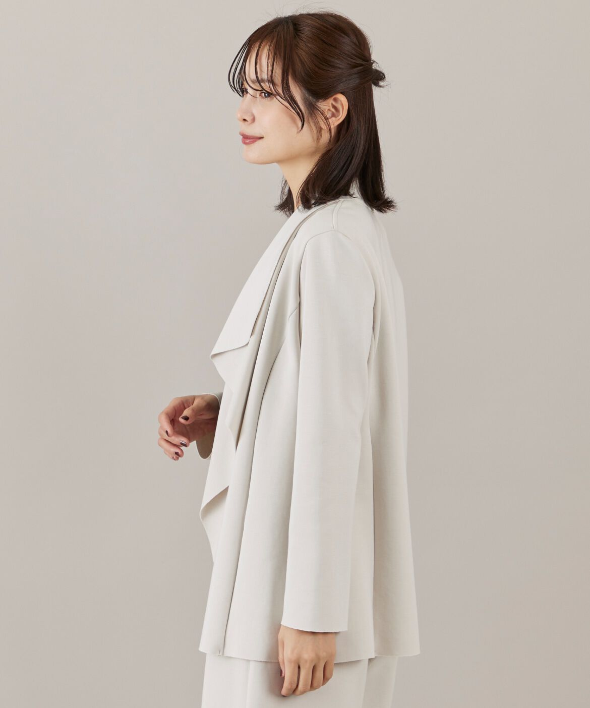 ef-de Black「ダンボールニットロングジャケット」|その他|