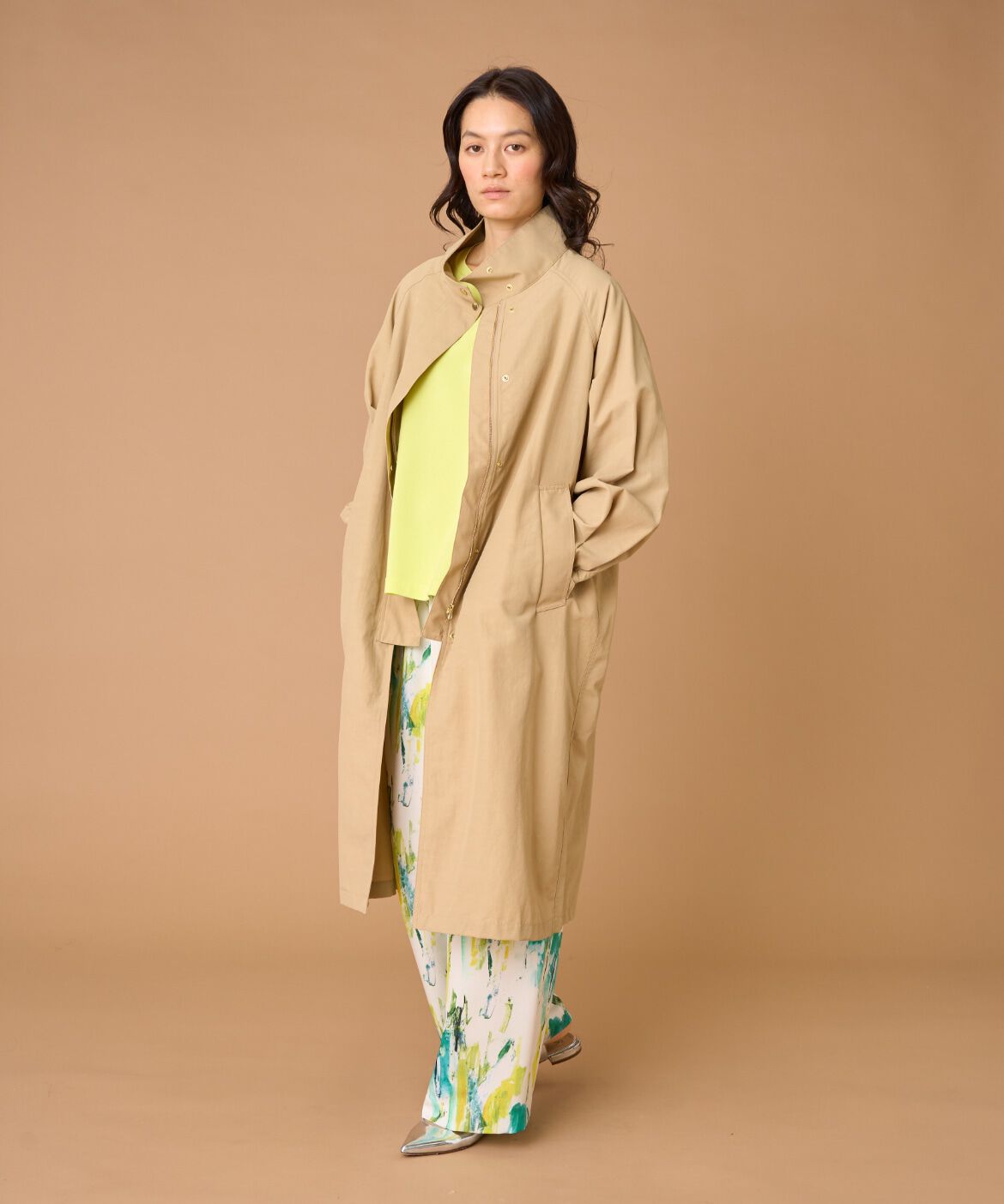 INED「2WAYコート」|ステンカラーコート|