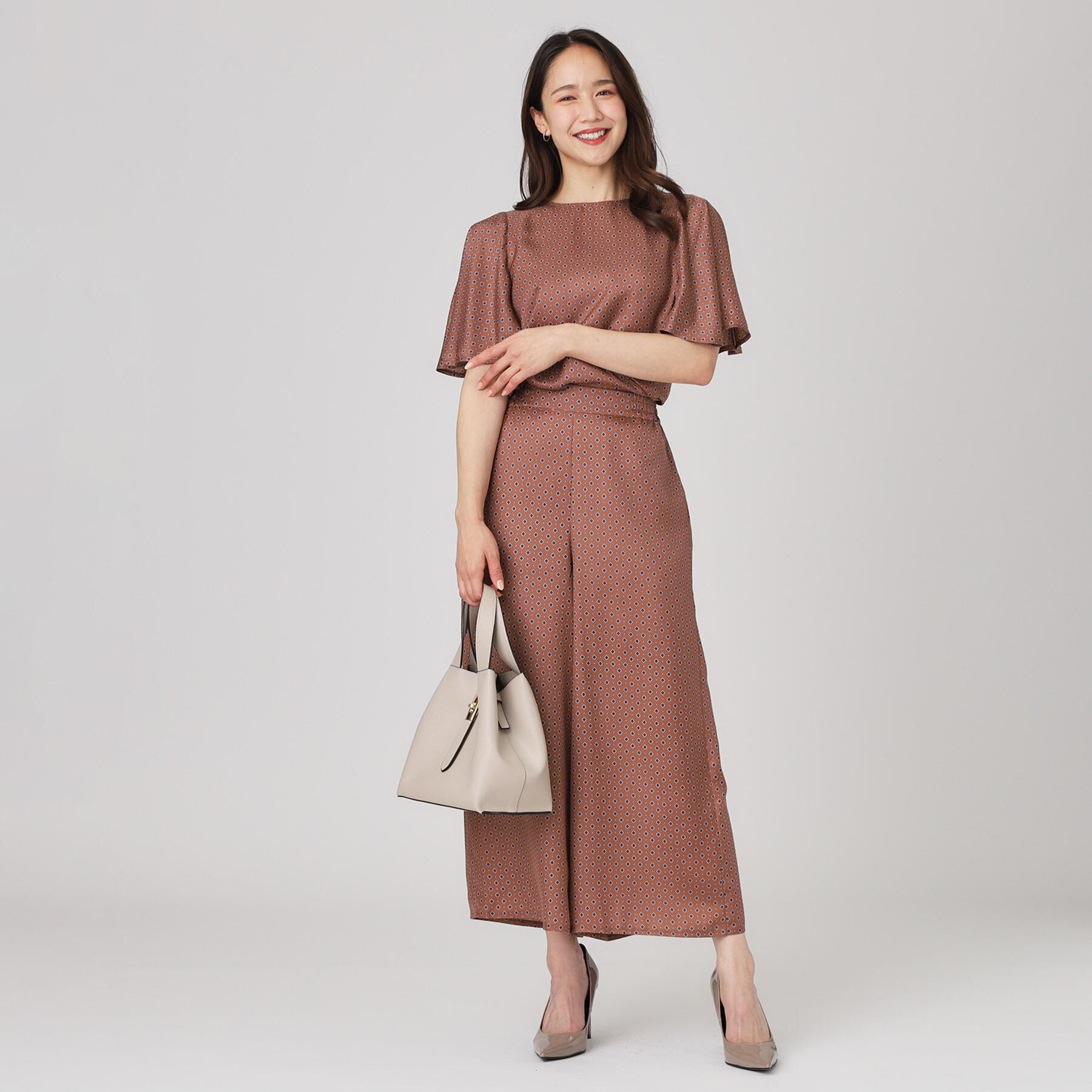 COUP DE CHANCE「【手洗い可／日本製】小紋柄ワイドパンツ」|その他|