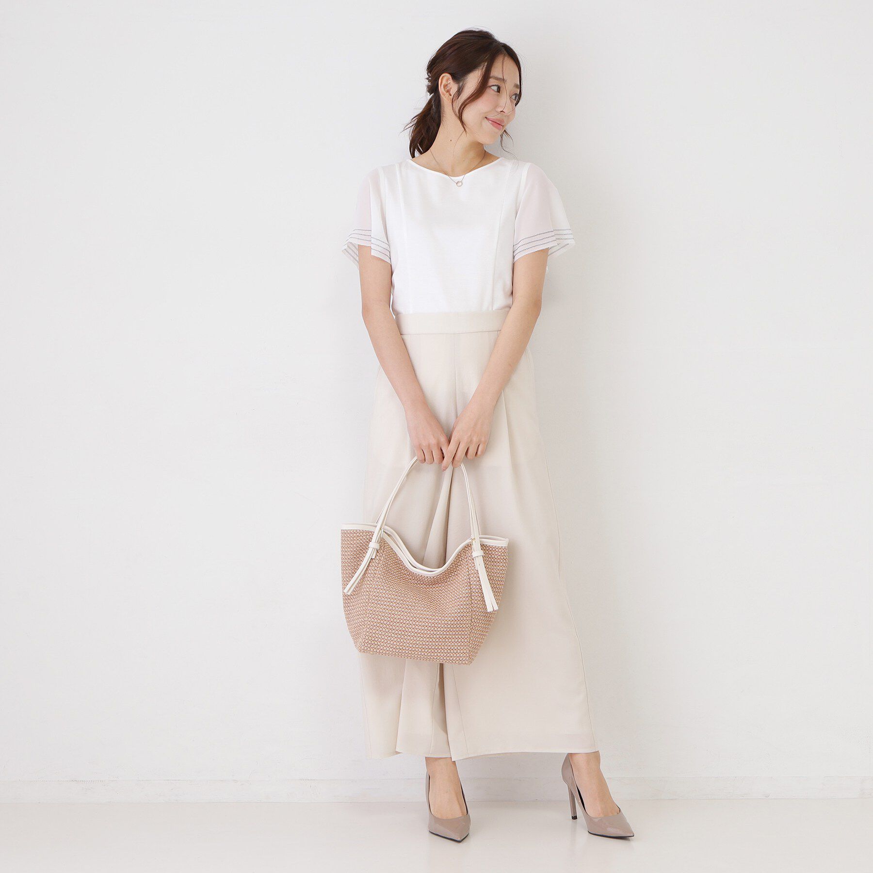 COUP DE CHANCE「【手洗い可】フレアスリーブカットソー」|Tシャツ・カットソー|