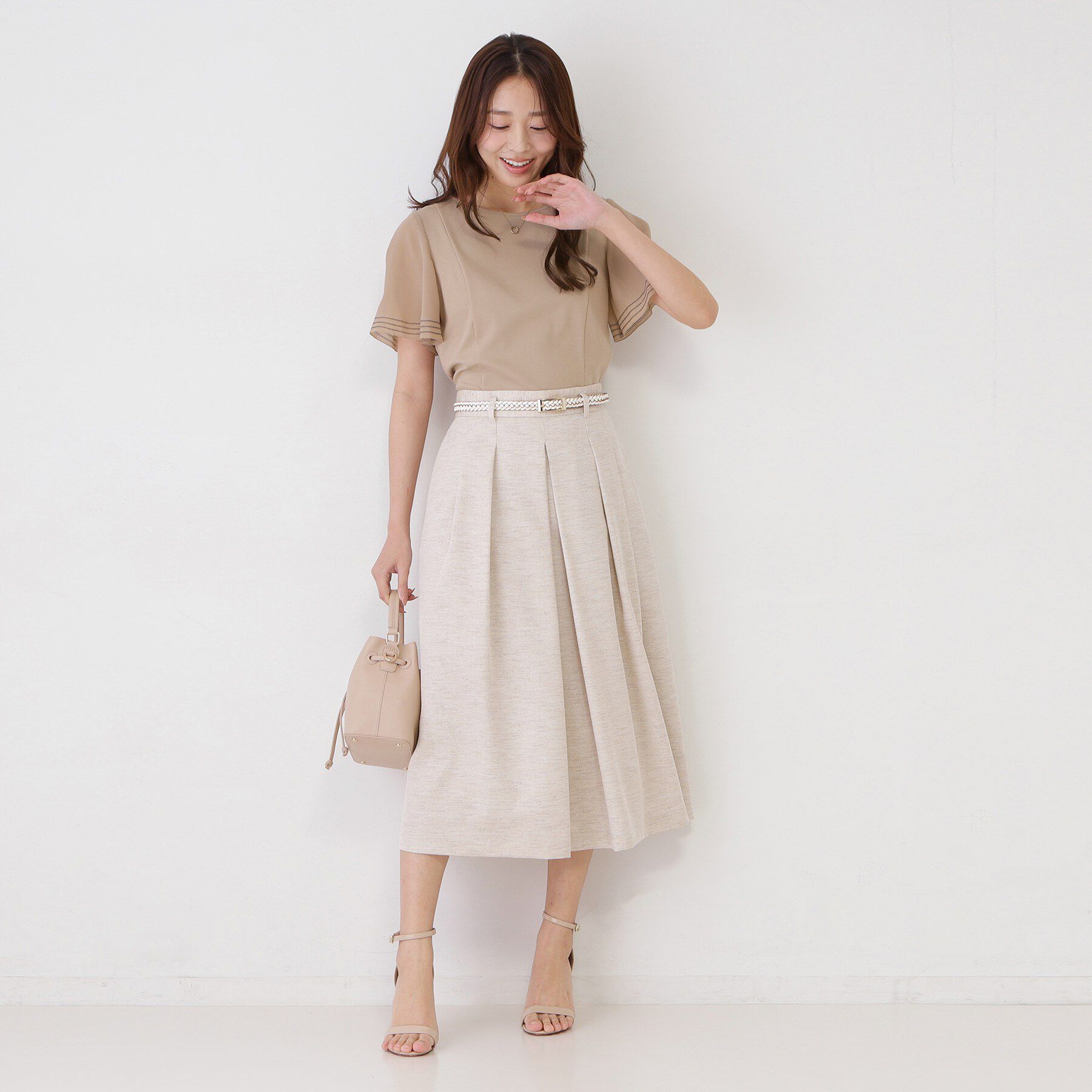 COUP DE CHANCE「【手洗い可】フレアスリーブカットソー」|Tシャツ・カットソー|