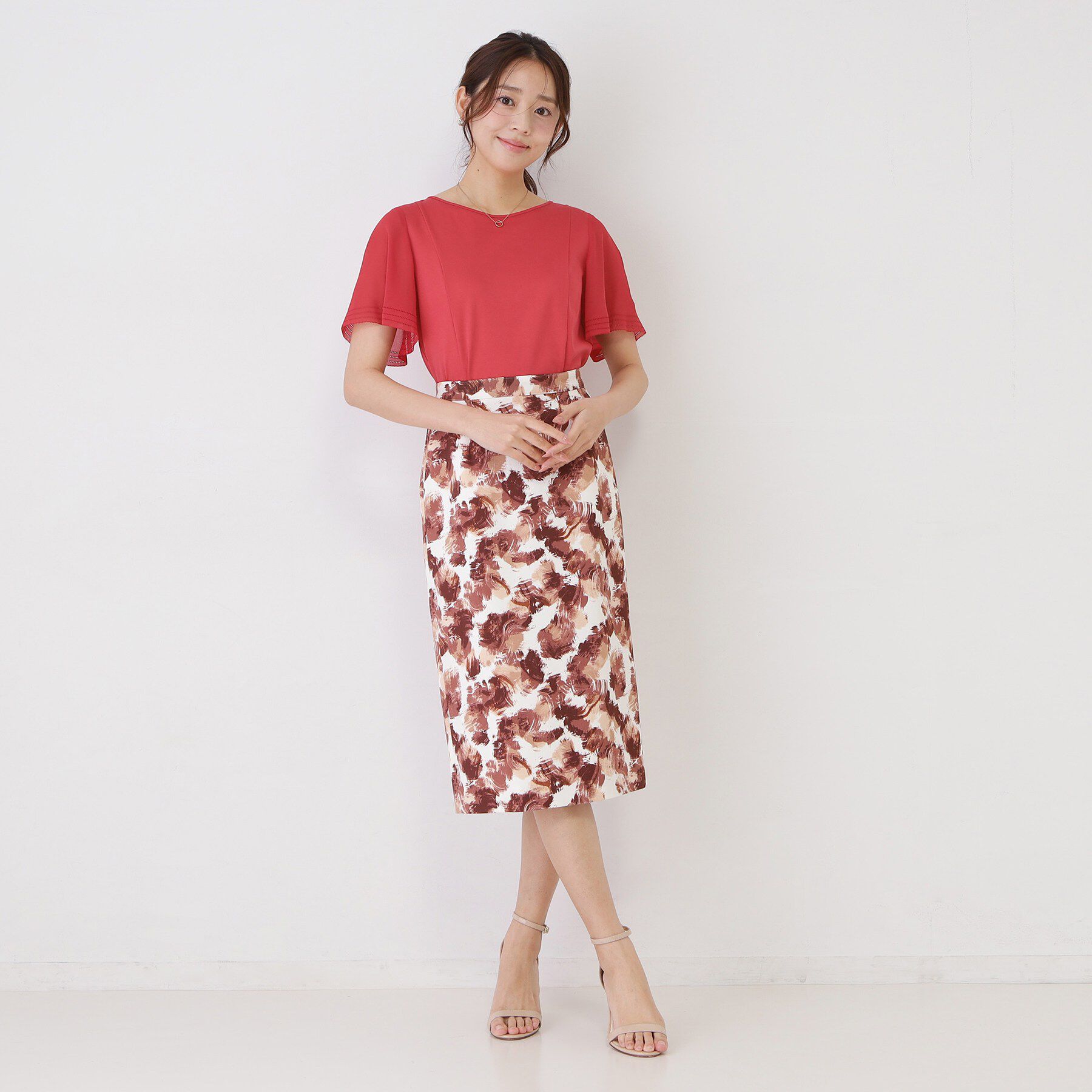 COUP DE CHANCE「【手洗い可】フレアスリーブカットソー」|Tシャツ・カットソー|