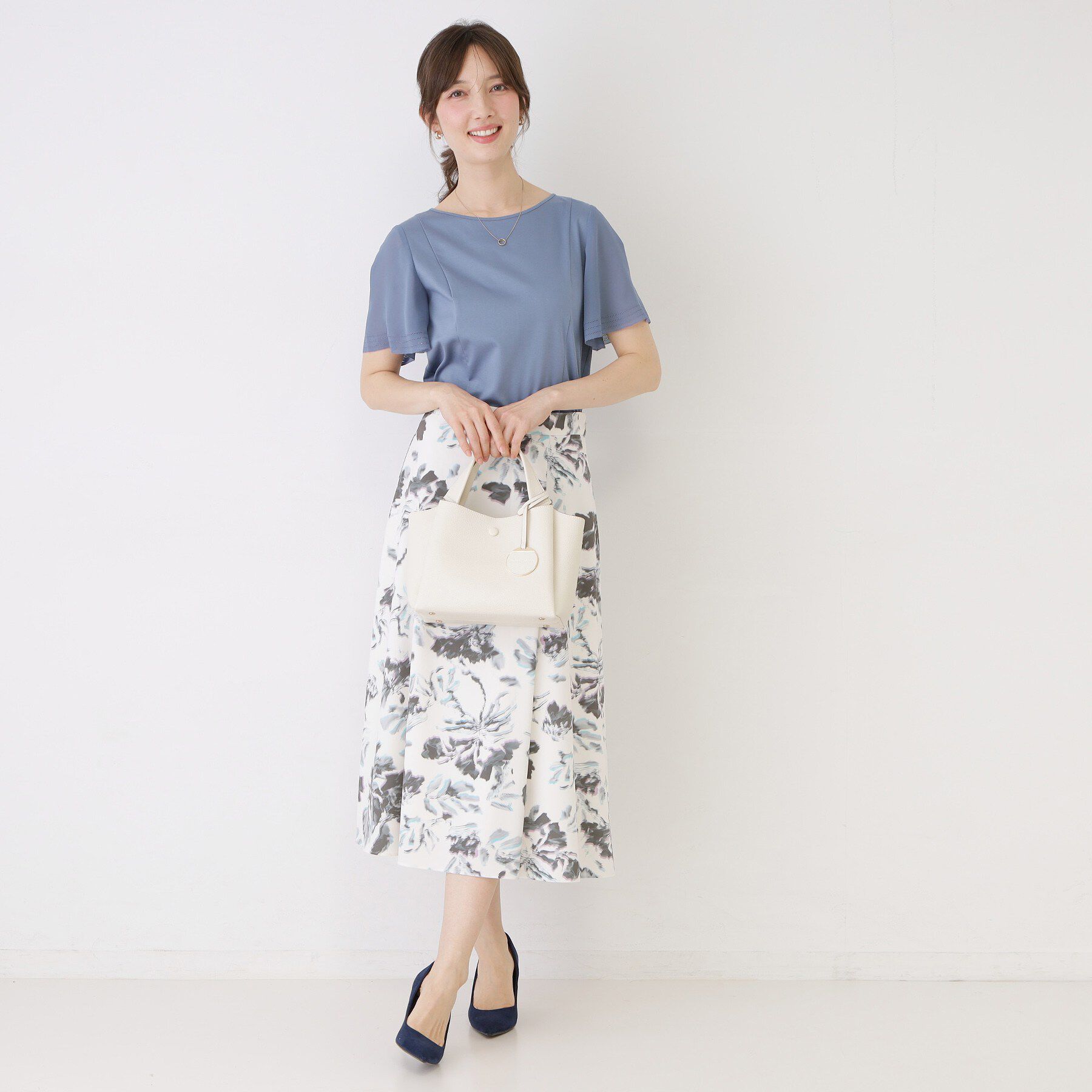 COUP DE CHANCE「【手洗い可】フレアスリーブカットソー」|Tシャツ・カットソー|