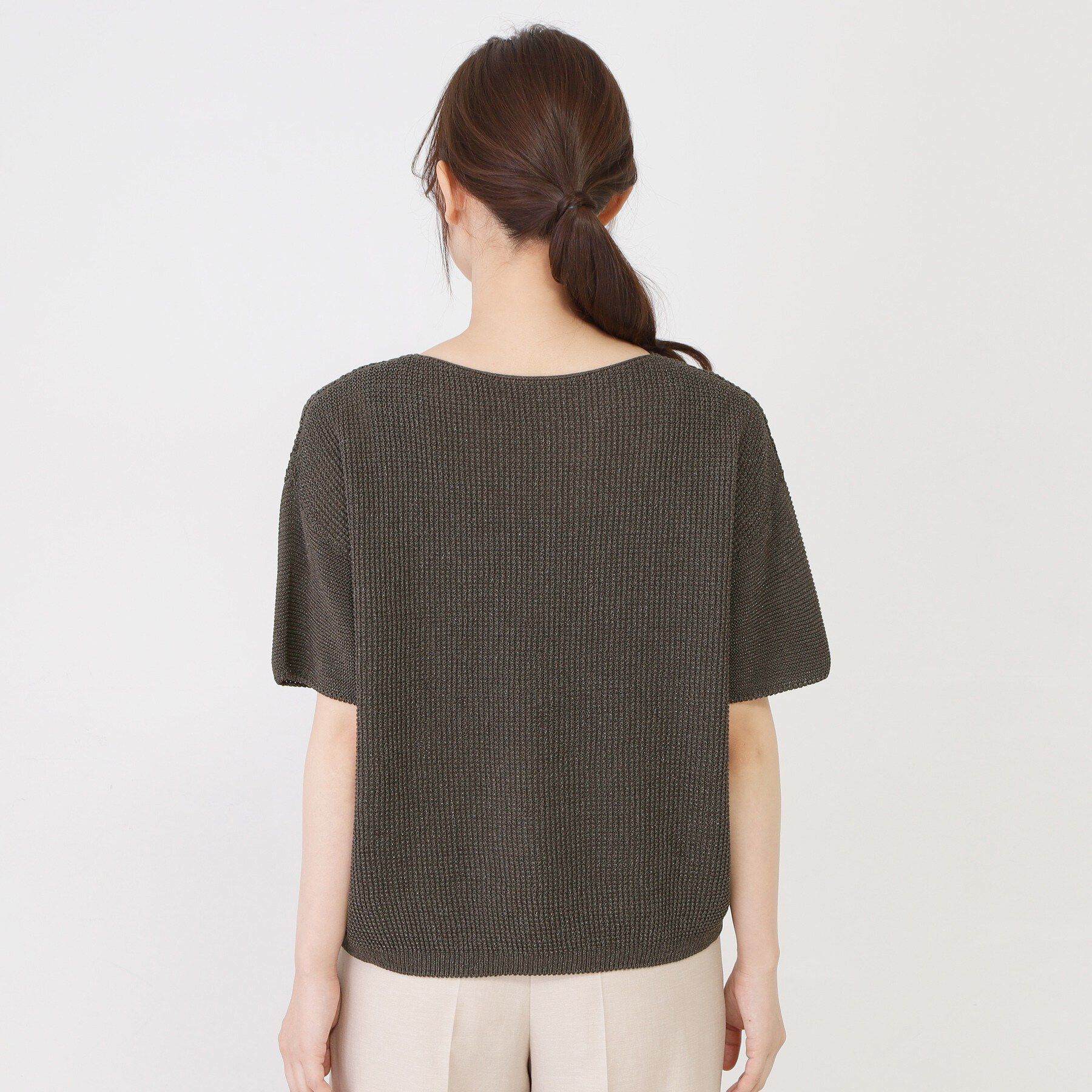 COUP DE CHANCE「【手洗い可／日本製】和紙混ニットトップス」|ニット・セーター|