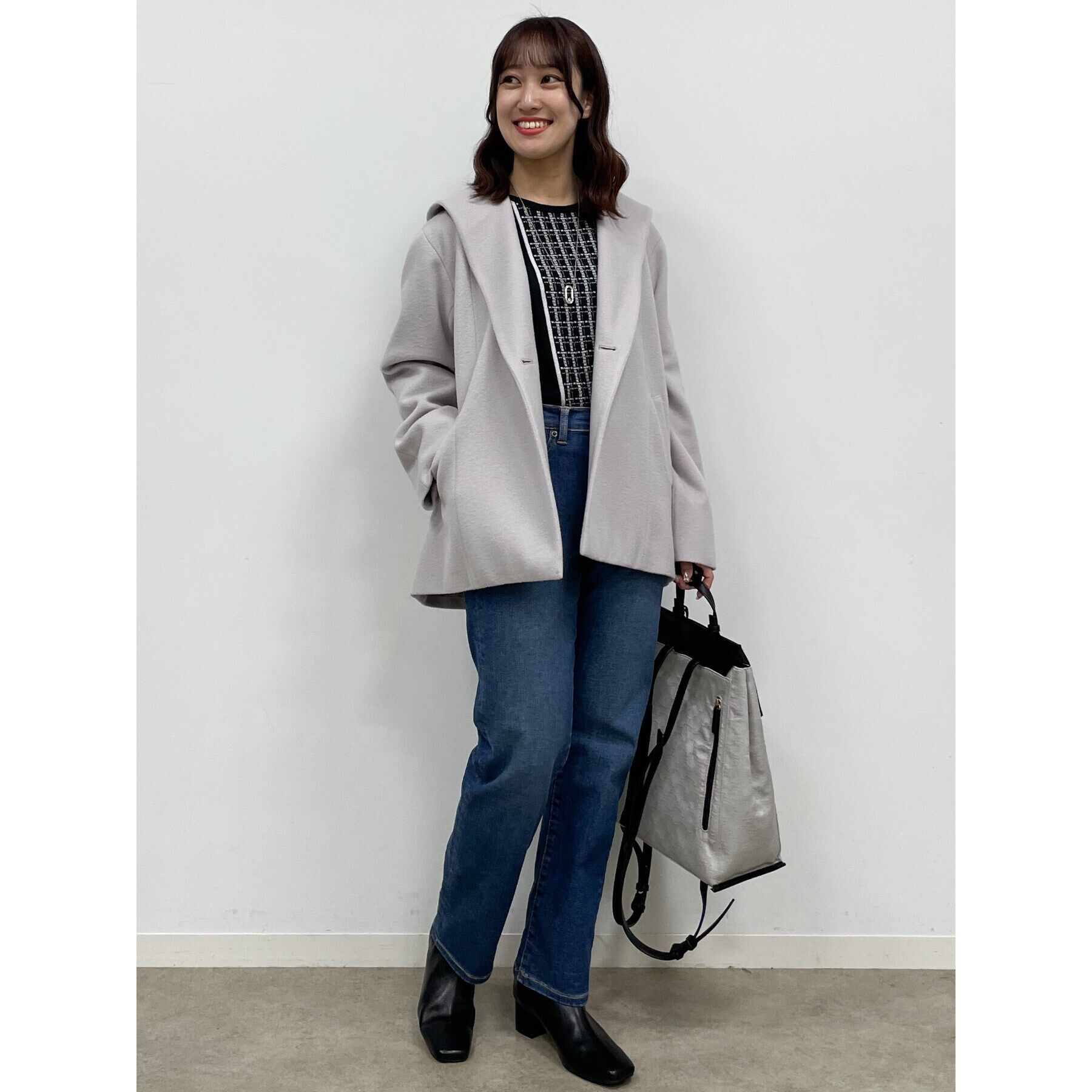 Reflect「【洗える】ストレートシルエットストレッチデニム」|デニム|