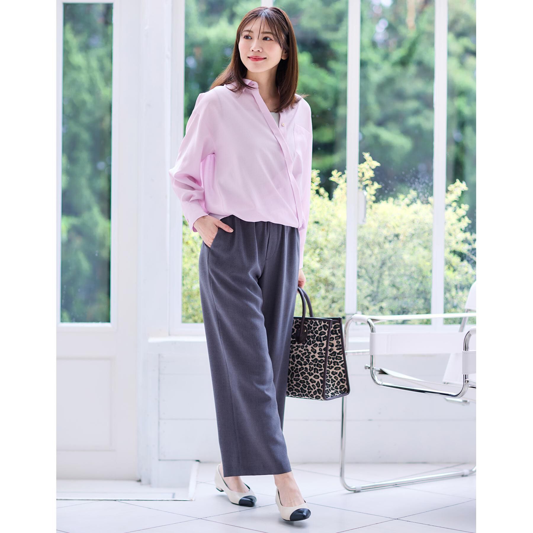 Reflect「【マシンウォッシュ可】3WAYシアーシャツブラウス」|シャツ・ブラウス|