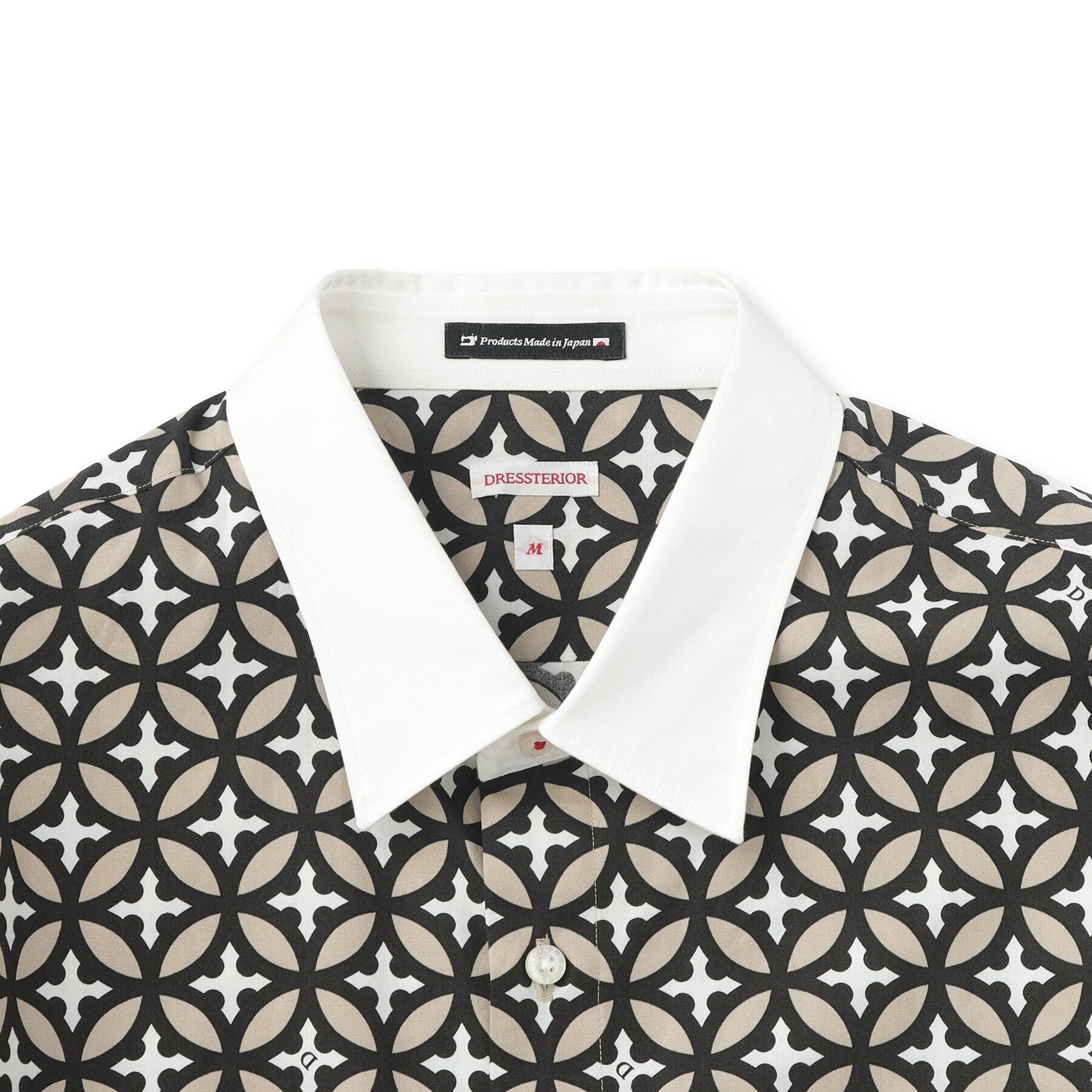 DRESSTERIOR「オーバーラップサークル クレリックシャツ」|シャツ・ブラウス|