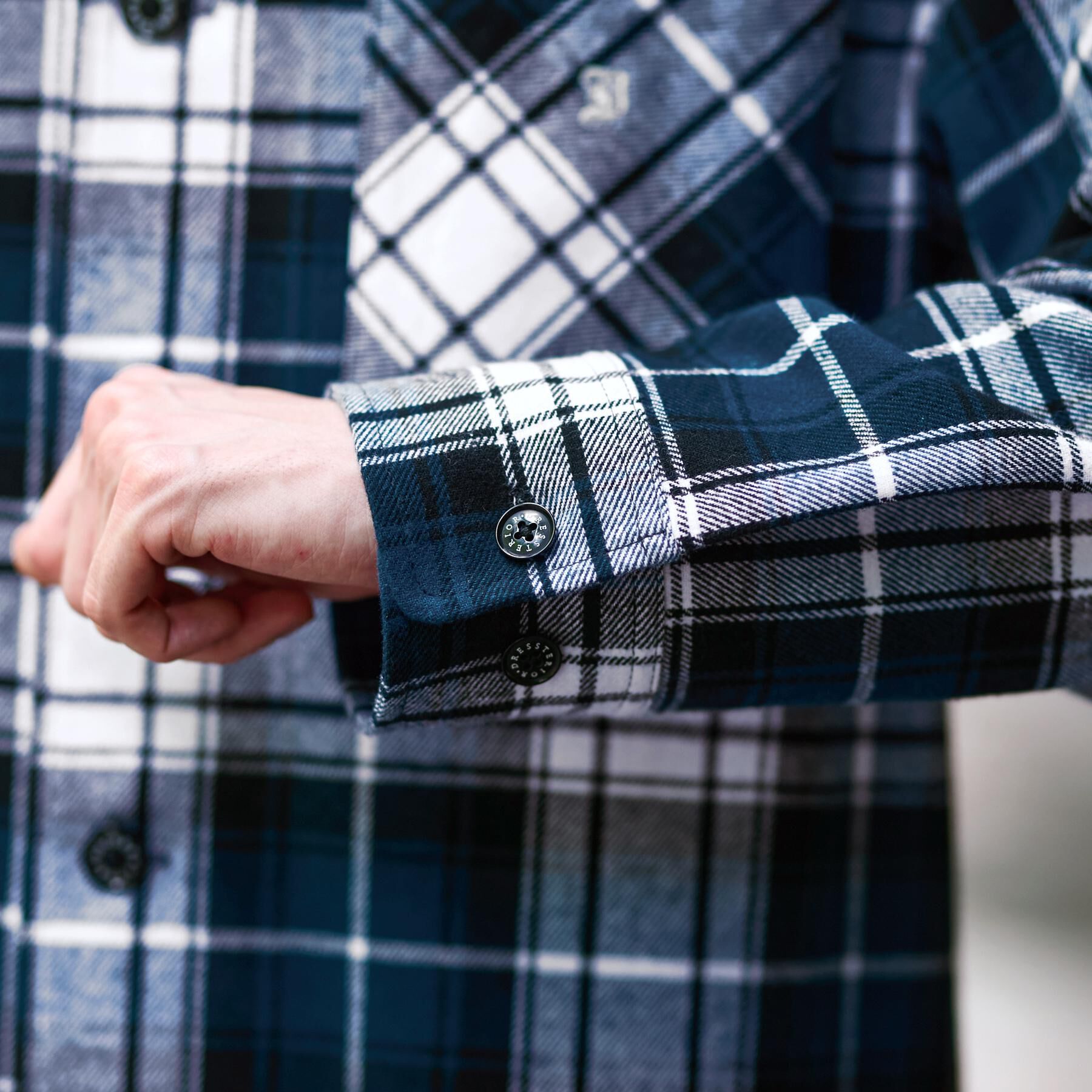 DRESSTERIOR「タータンチェック CPOシャツブルゾン」|シャツ・ブラウス|