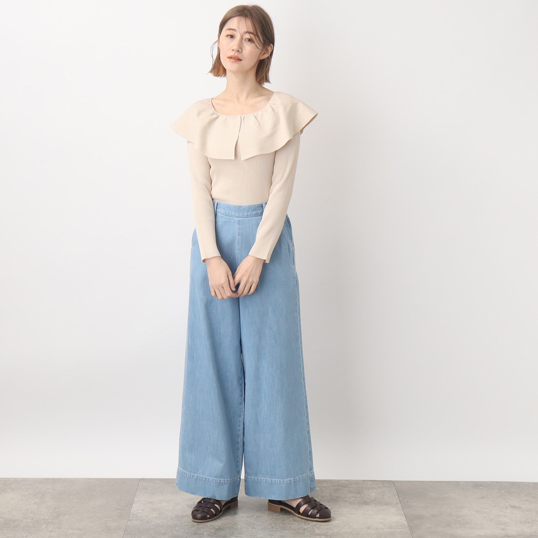 grove「【別注】Wrangler バギーパンツ」|デニム|