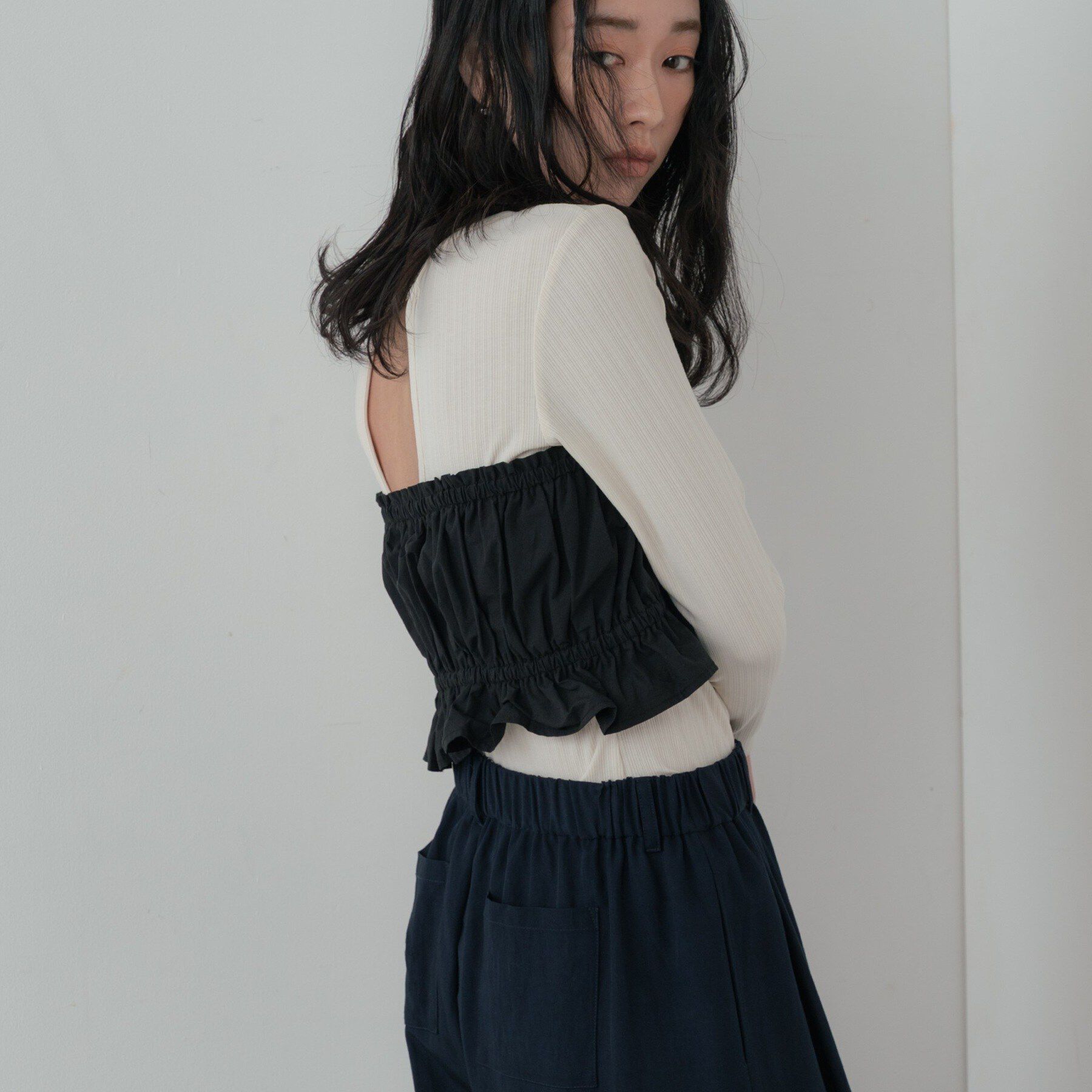 GALLEST「シャーリングチューブトップ」|シャツ・ブラウス|