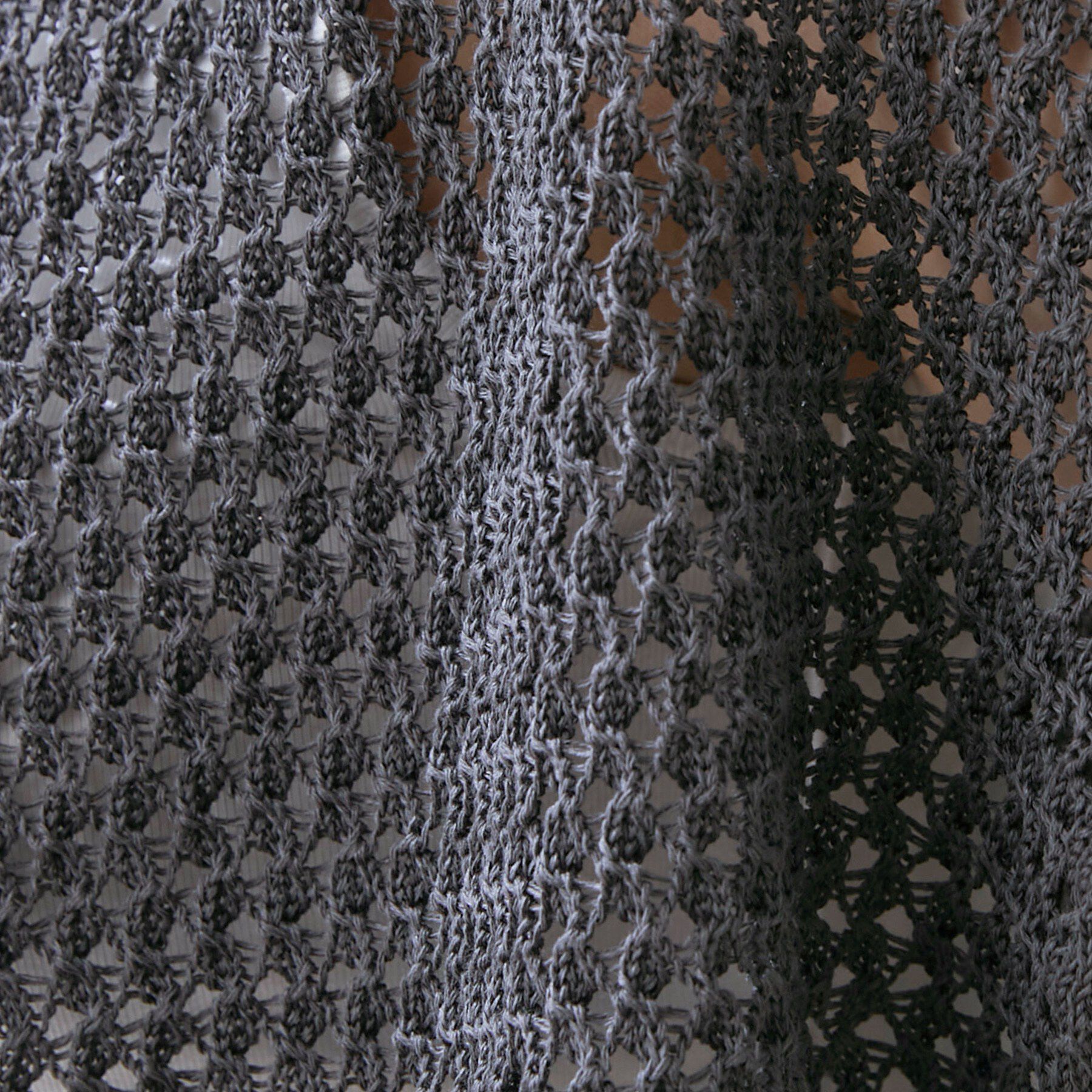 INDIVI「【洗える／コットン】メッシュジップニットカーディガン」|カーディガン|