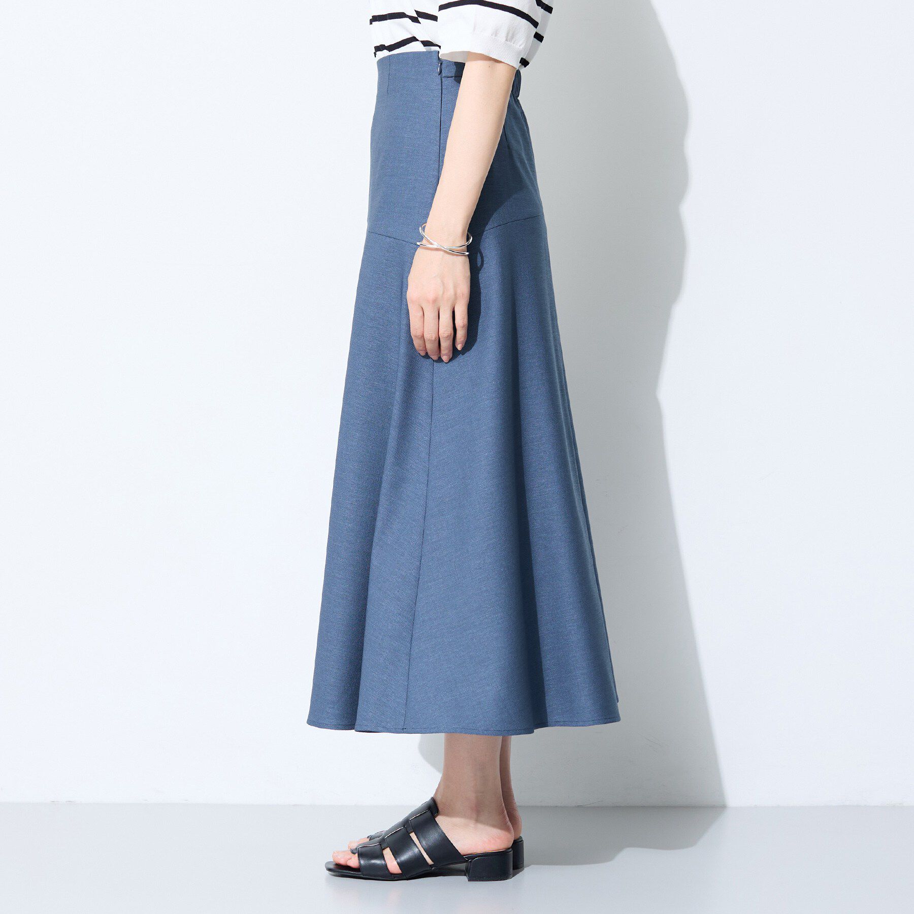 INDIVI「【洗える／UVケア／すっきり見え】ナローフレアスカート」|スカート|